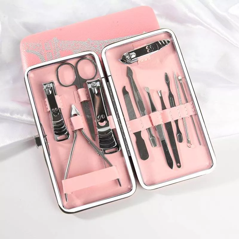 12pcs Nail Cutter Set with PU Bag
