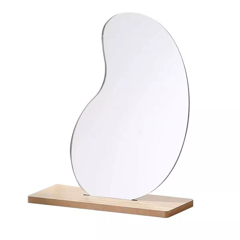 Irregular Wavy Tabletop Mirror