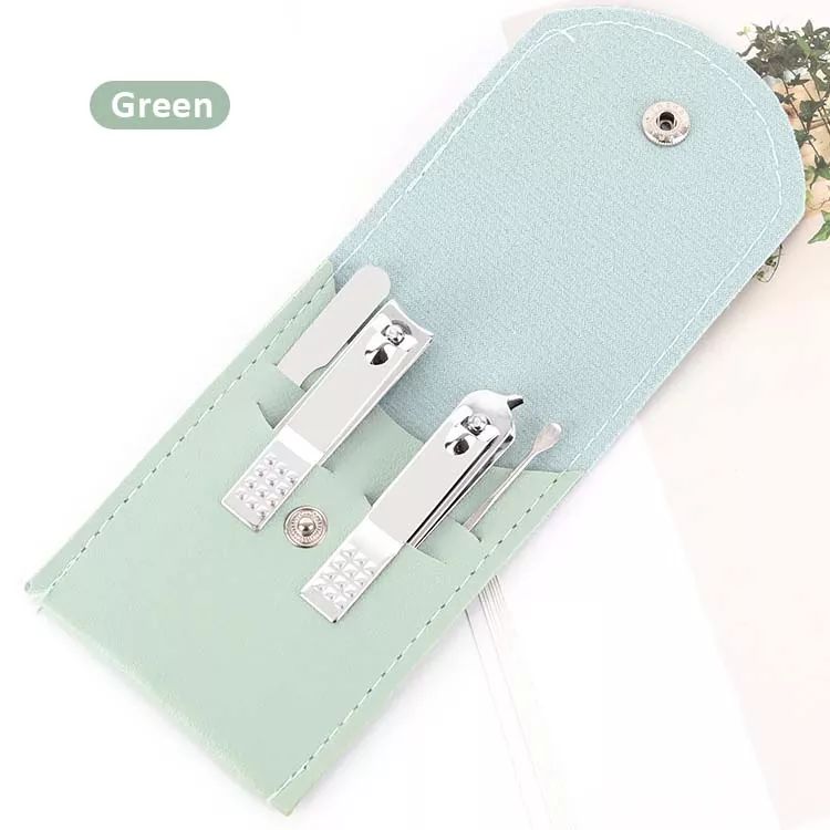 Pu Leather Bag 4pcs Nail Clipper Set