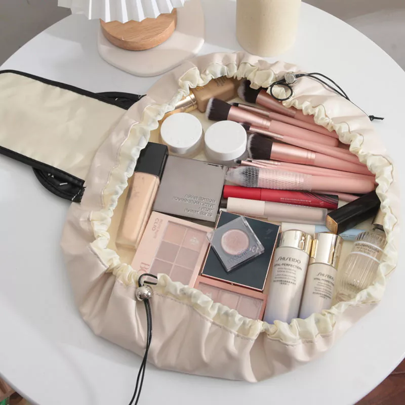 Waterproof Leather Cosmetic Makeup Bag